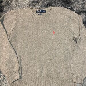 Ralph Lauren Classic Gray Crewneck Sweater